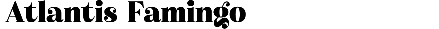 Atlantis Famingo Font Demo