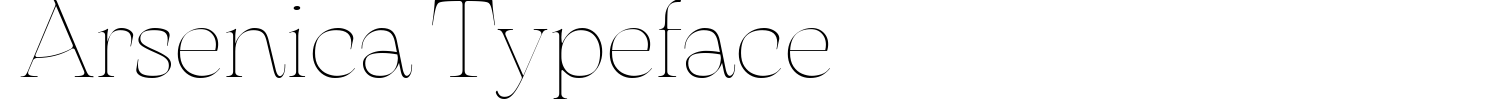 Arsenica Typeface Demo