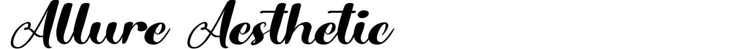 Allure Aesthetic Font Demo