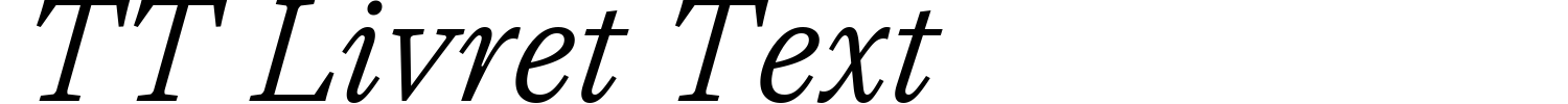 TT Livret Text Font Demo