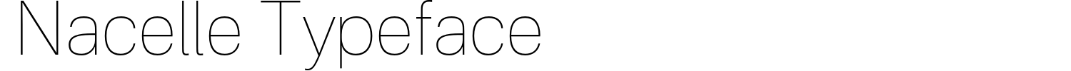 Nacelle Typeface Demo