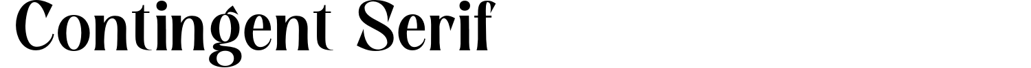 Contingent Serif Demo