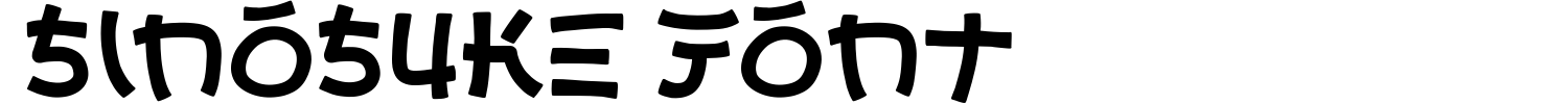 Sinosuke Font Demo