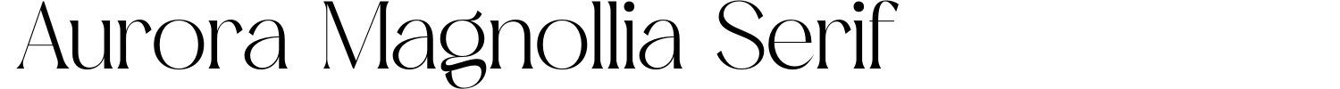 Aurora Magnollia Serif Font Demo