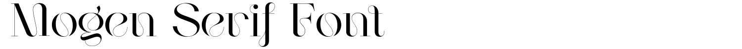 Mogen Serif Font Font Demo