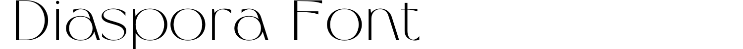 Diaspora Font Demo