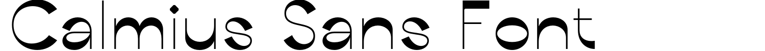 Calmius Sans Font Demo