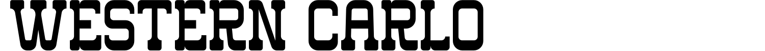 western carlo Font Demo