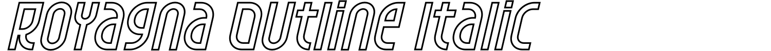 Royagna Outline Italic Demo