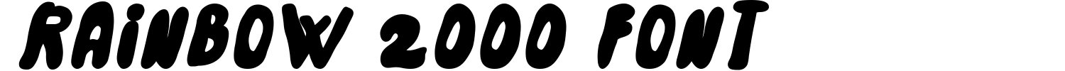 Rainbow 2000 Font Demo