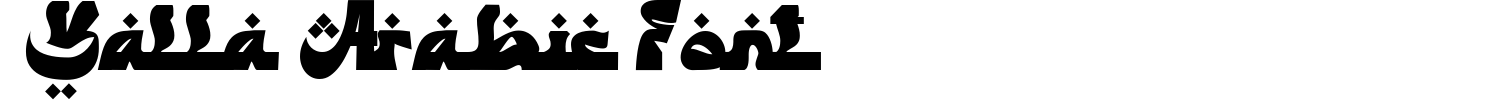 Yalla Arabic Font Demo