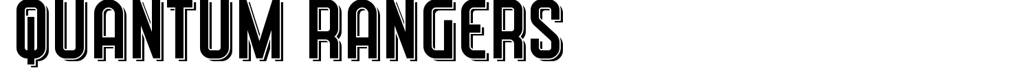 Quantum Rangers Font Demo