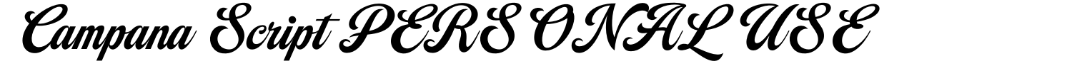 Campana Script PERSONAL USE Demo