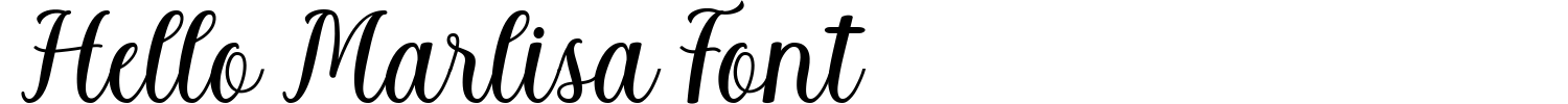 Hello Marlisa Font Demo