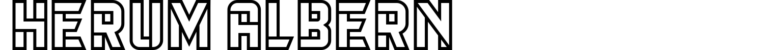 Herum Albern Font Demo