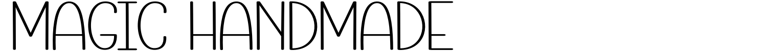 Magic Handmade Font Demo