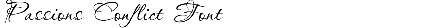 Passions Conflict Font Demo