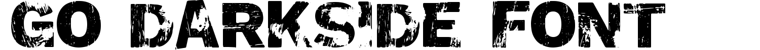 GO Darkside Font Demo