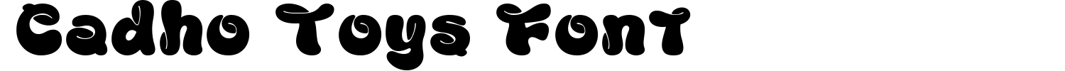 Cadho Toys Font Demo