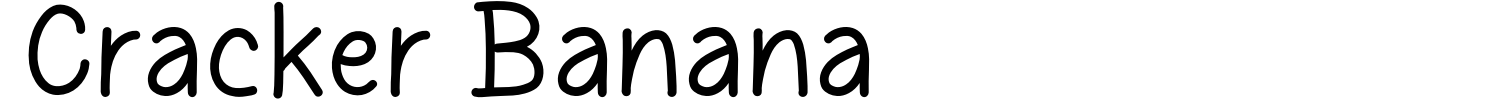 Cracker Banana Font Demo