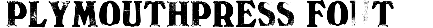 PlymouthPress Font Demo