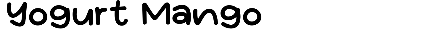 Yogurt Mango Font Demo