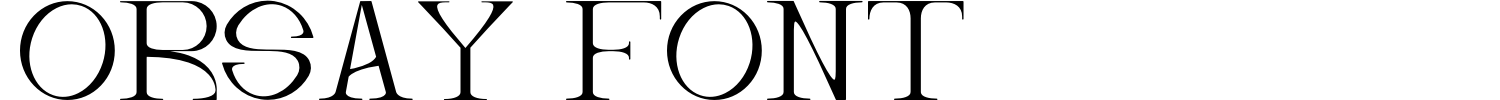 Orsay Font Demo