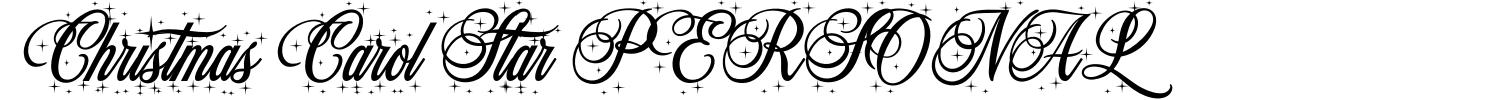 Christmas Carol Star PERSONAL Font Demo