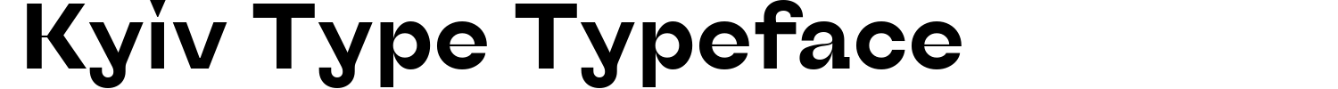 Kyiv Type Typeface Demo