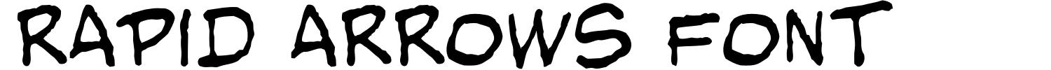 Rapid Arrows Font Demo