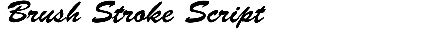 Brush Stroke Script Demo