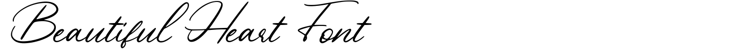 Beautiful Heart Font Demo