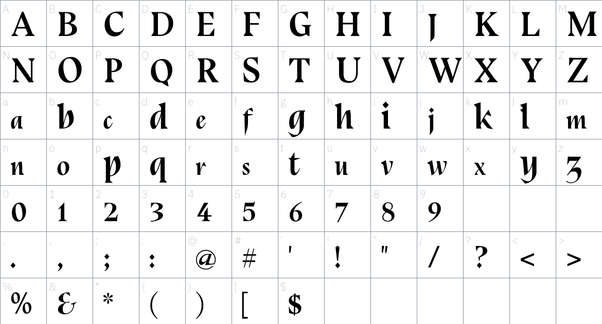 Bluu Next Font font Character Map