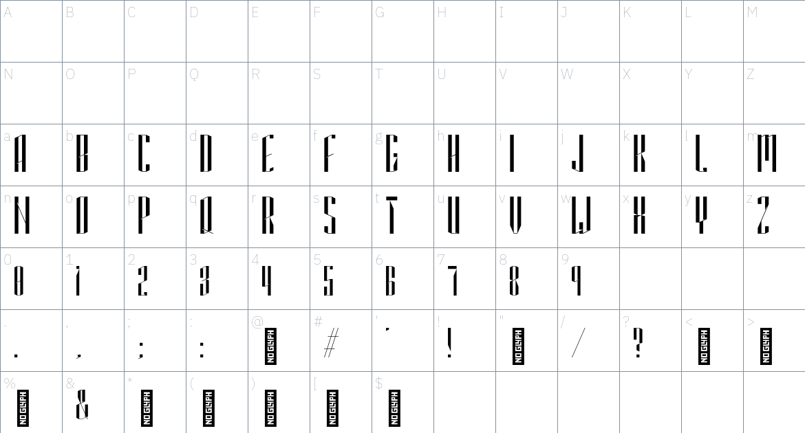 Erasmusbrug25 Font font Character Map