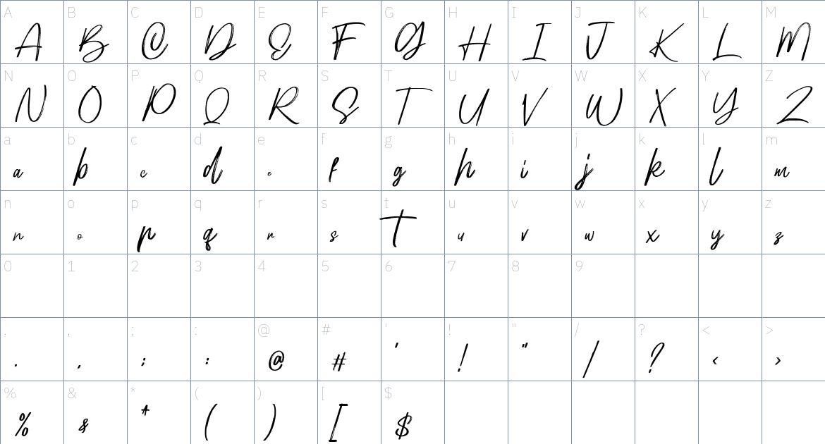 Hellotropica Font font Character Map