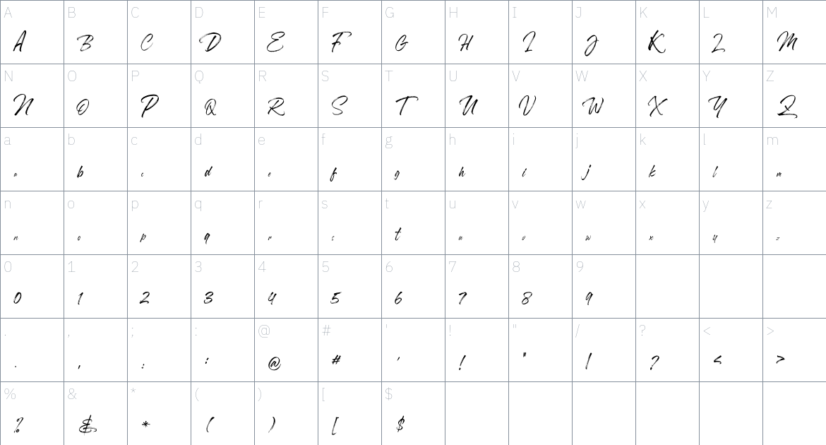 Fudelines Font font Character Map