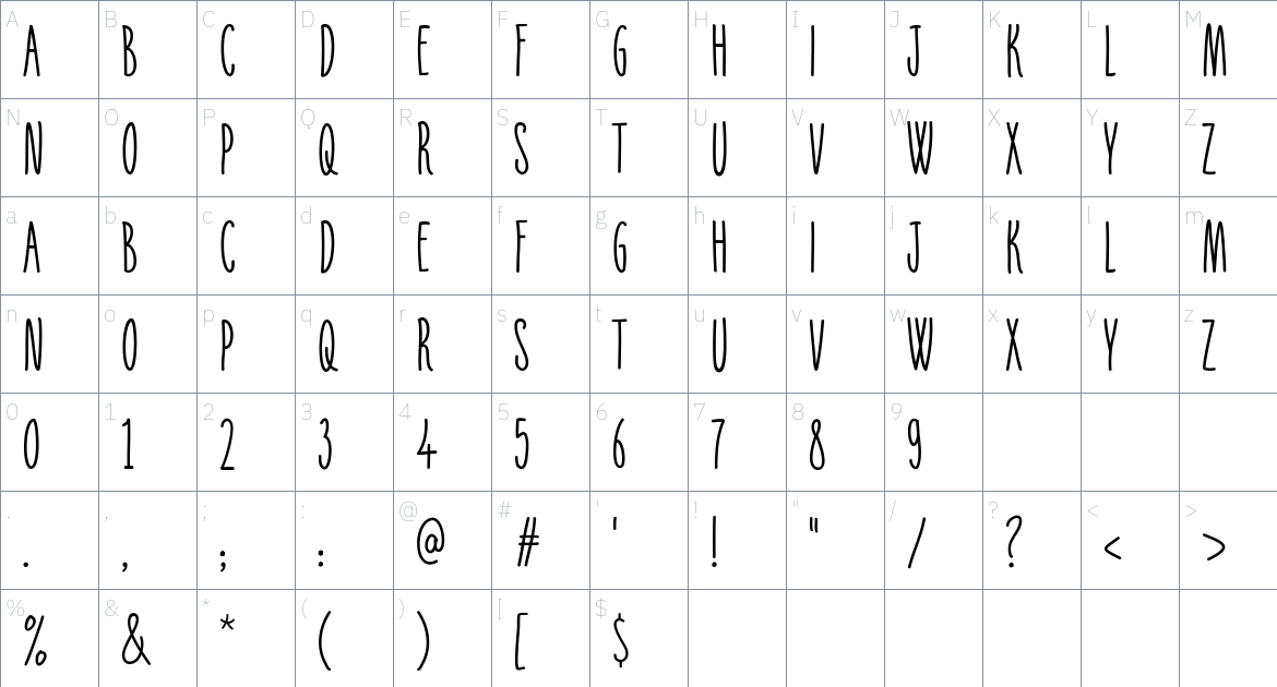 Greek_Rolls font Character Map