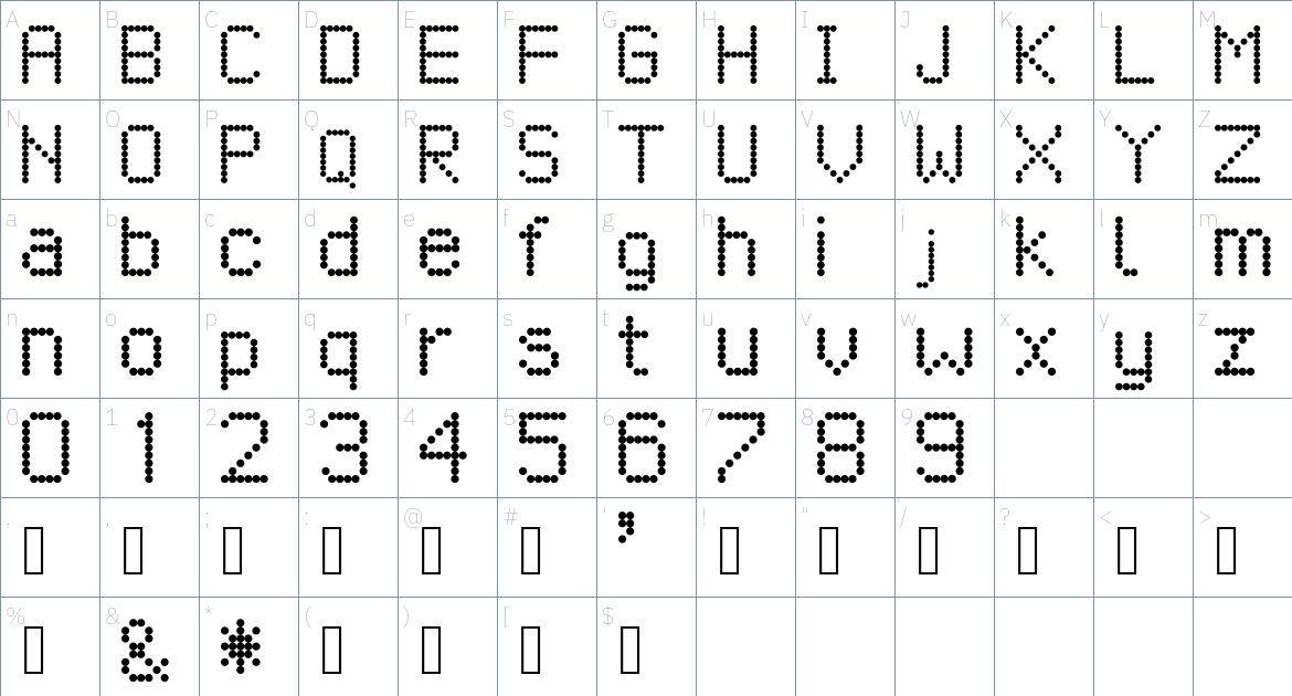 London Underground Font font Character Map