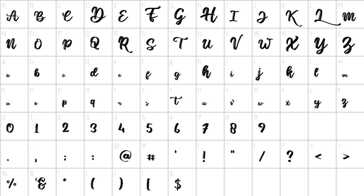 Hotel Lorint Font font Character Map