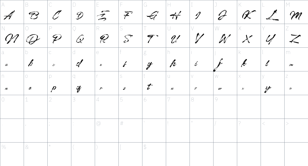 Chaletliness Font font Character Map