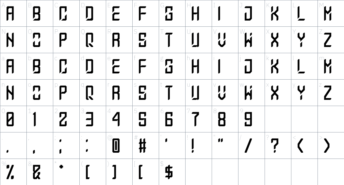 Beyond 1.5 Font font Character Map