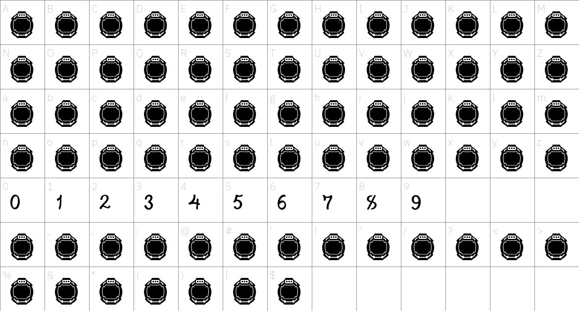 ayat quran 1 font Character Map