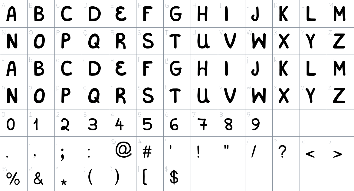 Salonikia VKF Font font Character Map