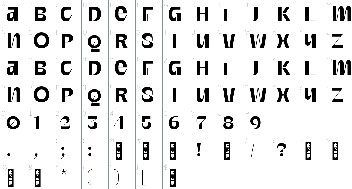 Suspiscion Font font Character Map