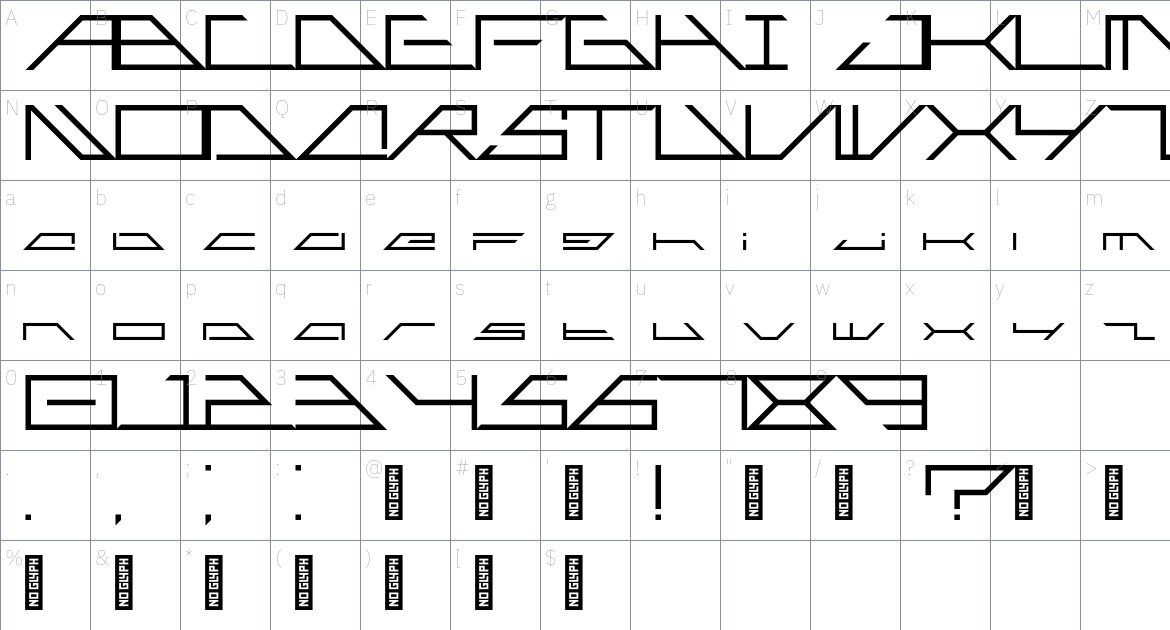 Amari Font 11/100 font Character Map