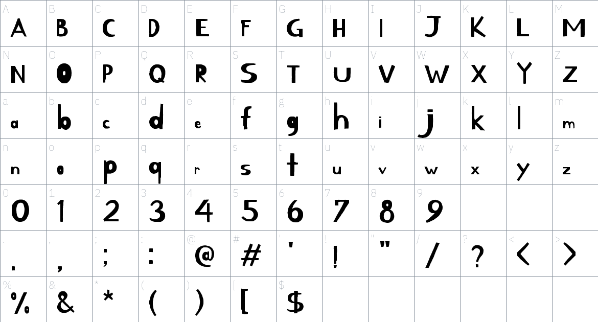 KirangHaerang Font font Character Map