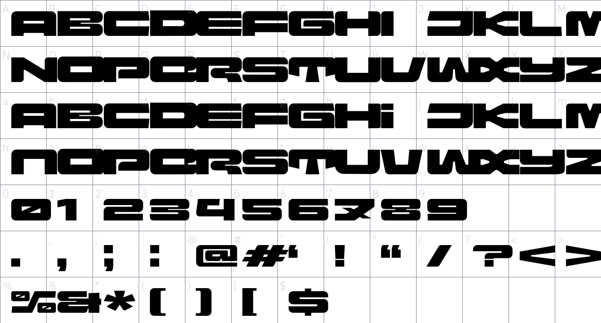 Orion Prime Font font Character Map