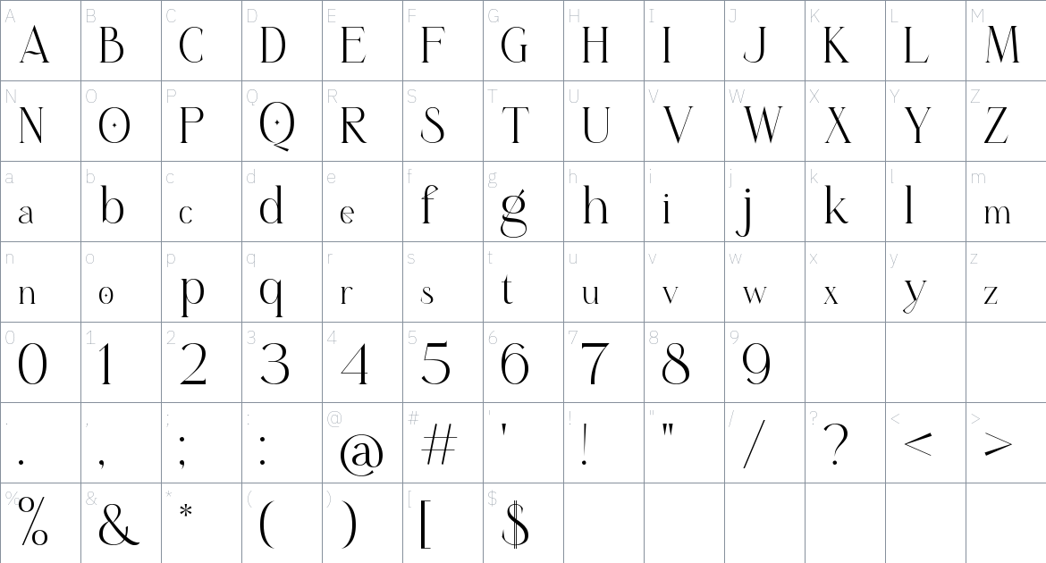 Sageyl Font font Character Map