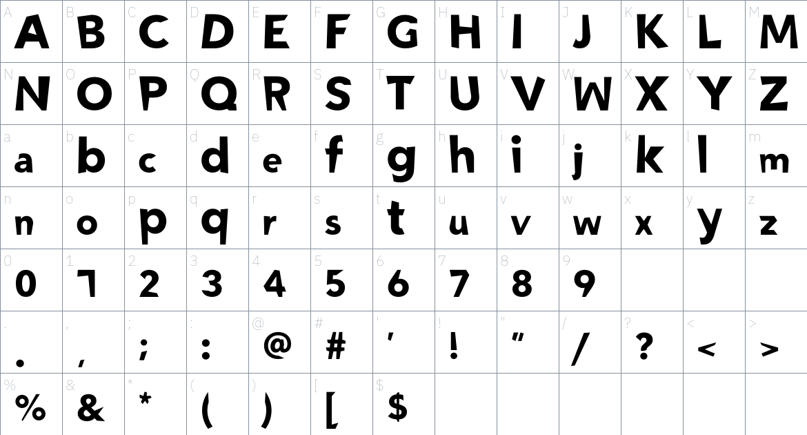 Mpompa Font font Character Map