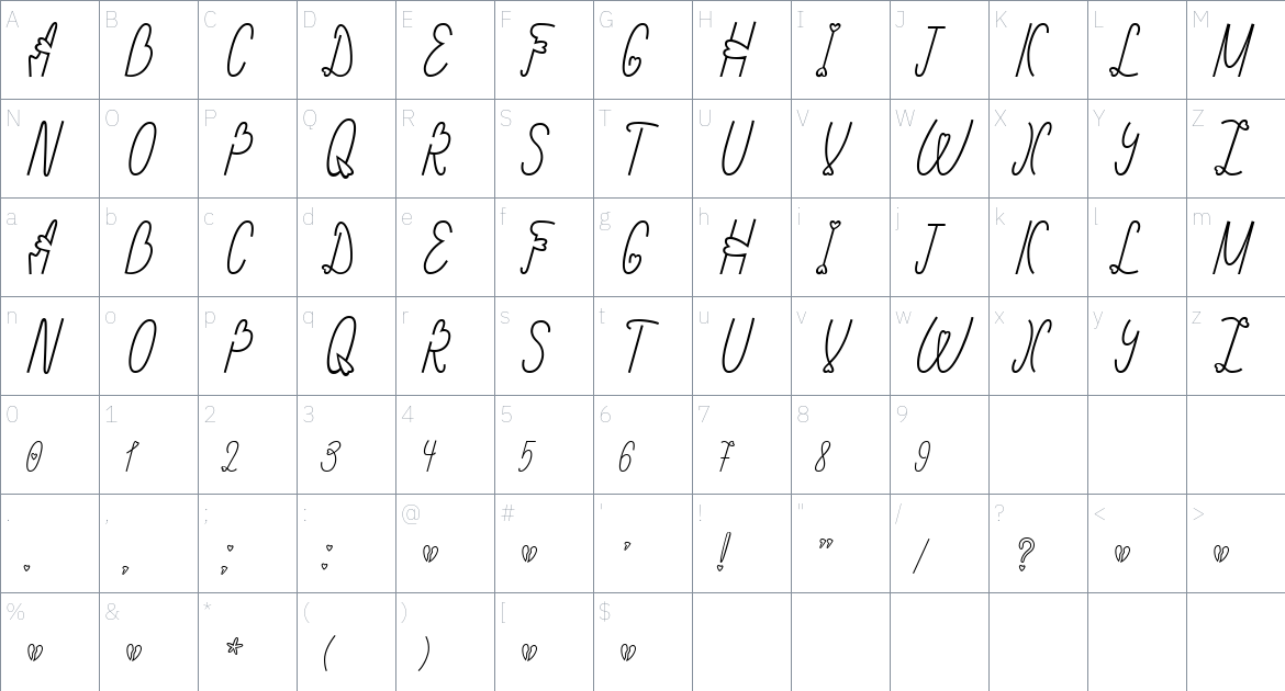 Dikoe Disco Font font Character Map